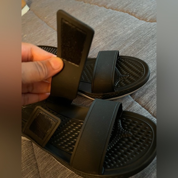 Crocs Literide 360 Black Sandals Womens 9 Strappy Comfort Lightweight Rubber - Picture 8 of 8